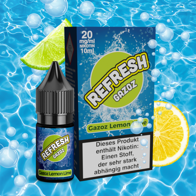 Lemon Lime Brause Nikotinsalzliquid - REFRESH GAZOZ 10 ml 20 mg