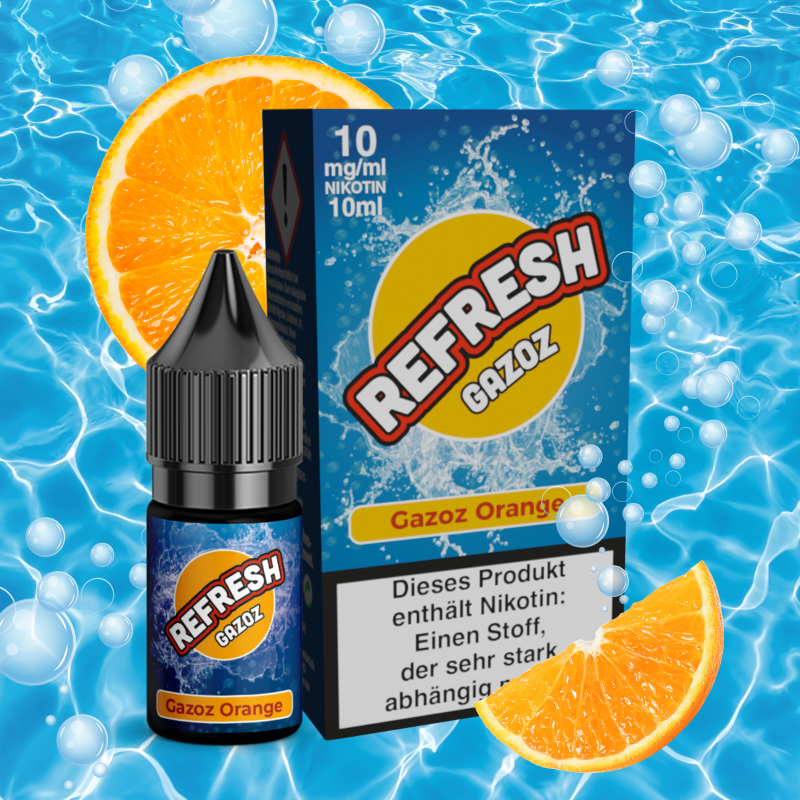 Orange Brause Nikotinsalzliquid - REFRESH GAZOZ 10 ml 10 mg