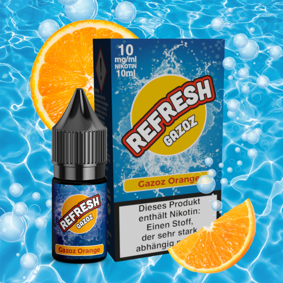 Orange Brause Nikotinsalzliquid - REFRESH GAZOZ 10 ml 10 mg