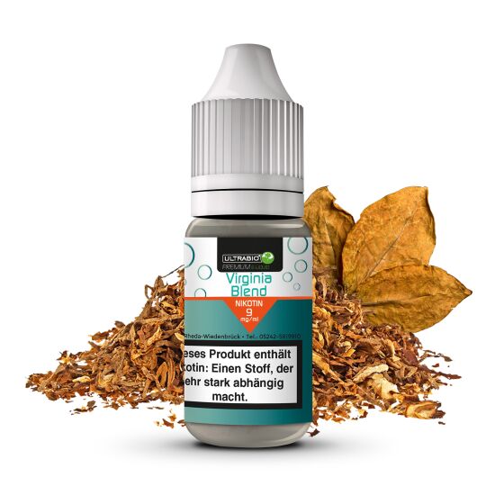 Virginia Blend Nikotinliquid - ULTRABIO 10 ml 9 mg