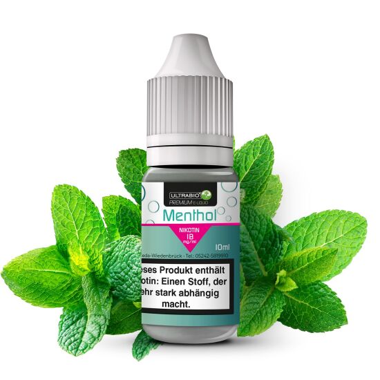 Ultrabio E-Liquid Menthol Liquid 10 ml  18 mg