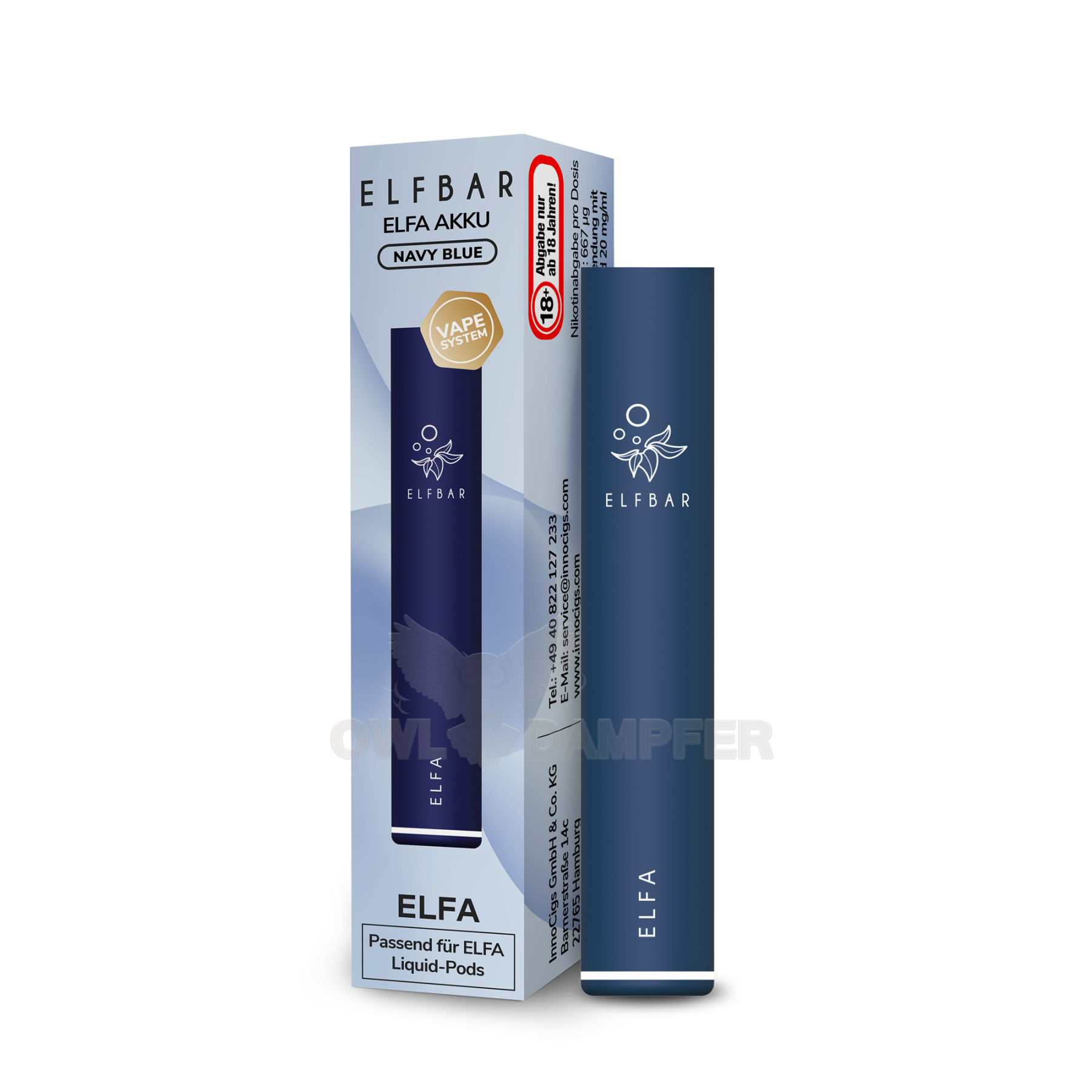 elfbar elfa kit ELF BAR ELFA PRO POD VAPE KIT (3 PODS INCLUDED) main image 1