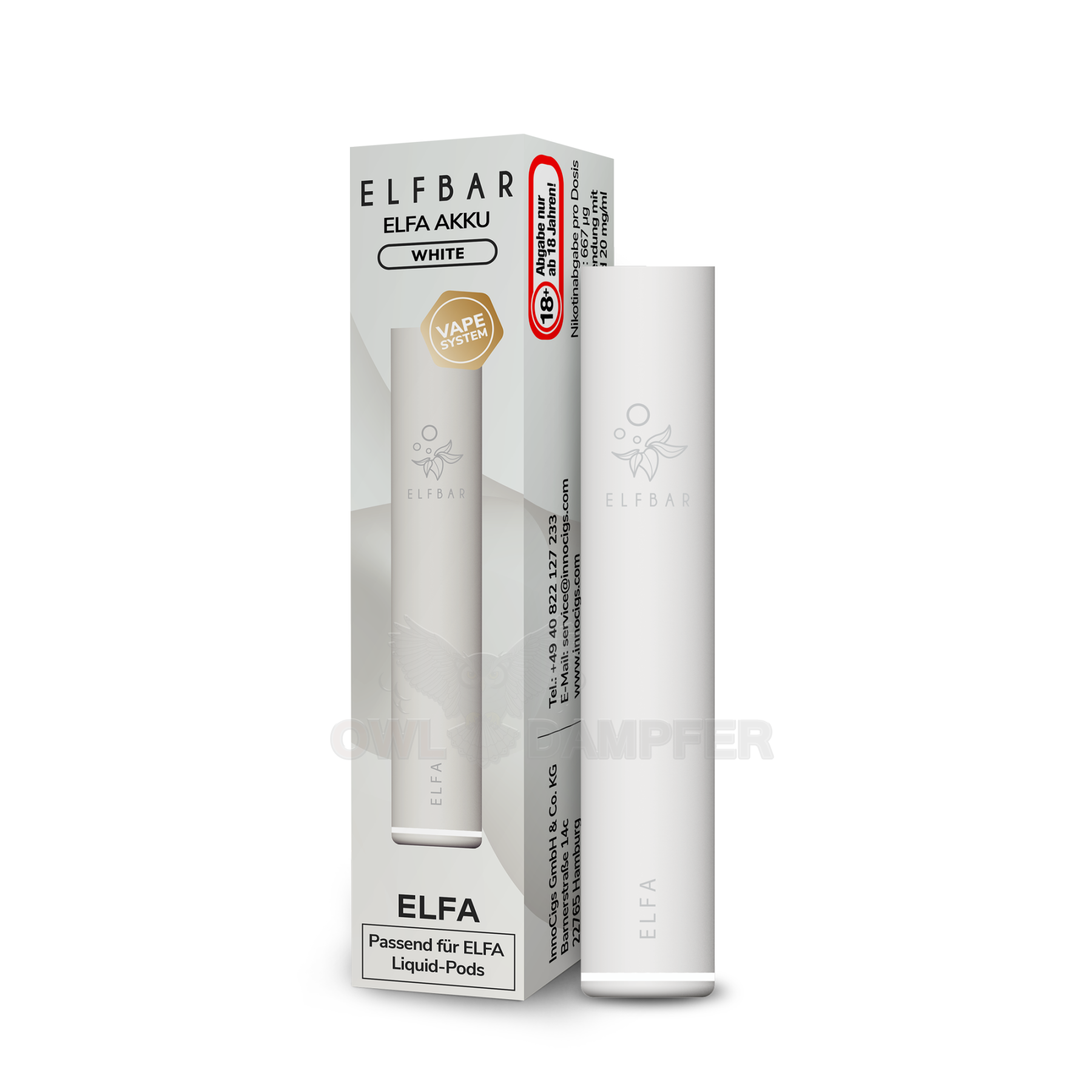 elfbar elfa kaufen ELFA Pod Kit 500 mAh Akkueinheit Weiß