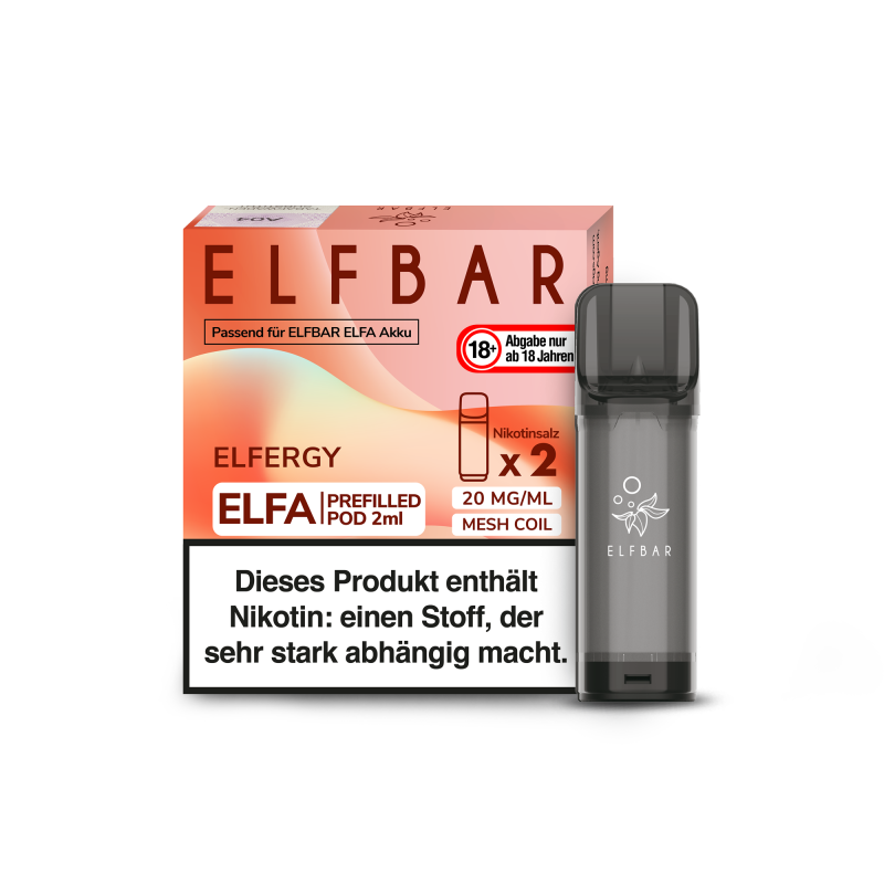 ELFA Elfergy Prefilled Pod by ELFBAR 2er Pack 20 mg