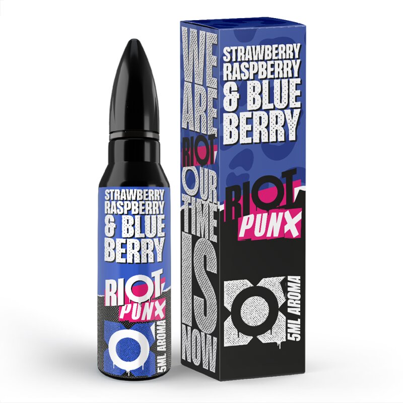 PUNX by Riot Squad - Strawberry, Raspberry & Blueberry - 5ml Aroma (Longfill)