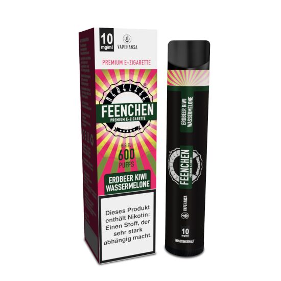 Erdbeer Kiwi Wassermelone Einweg E-Zigarette - Nebelfee 2 ml