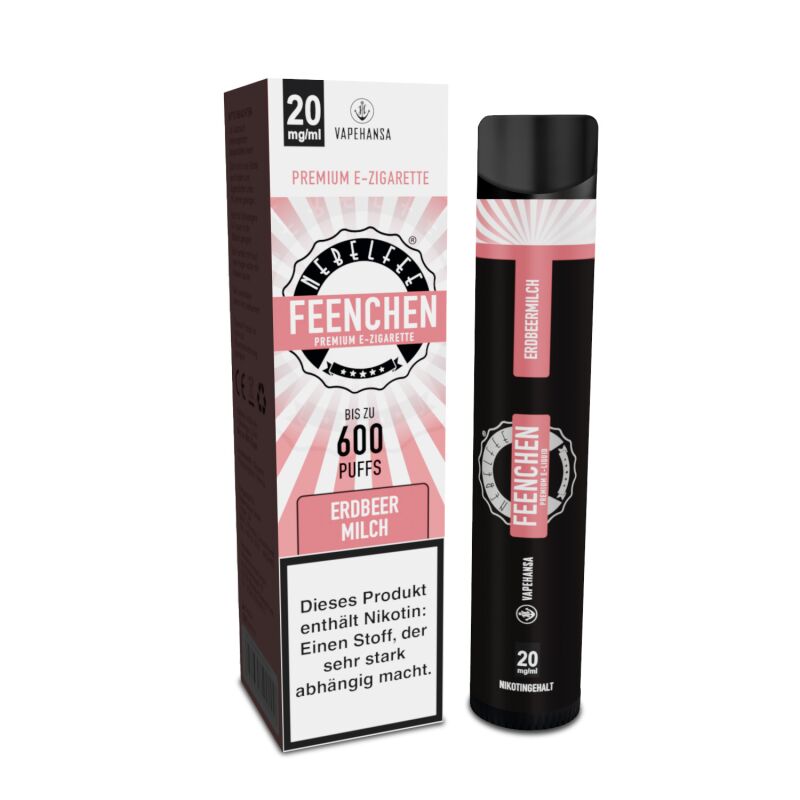 Erdbeermilch Einweg E-Zigarette - Nebelfee 2 ml