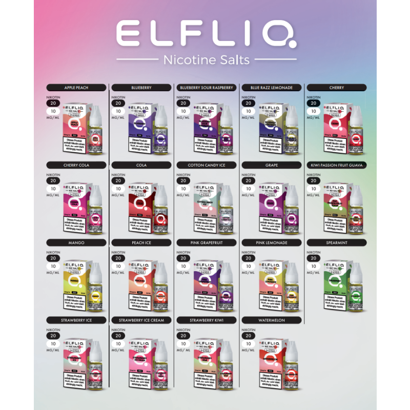 ELFLIQ Nikotinsalz Liquid 10mg 10 ml