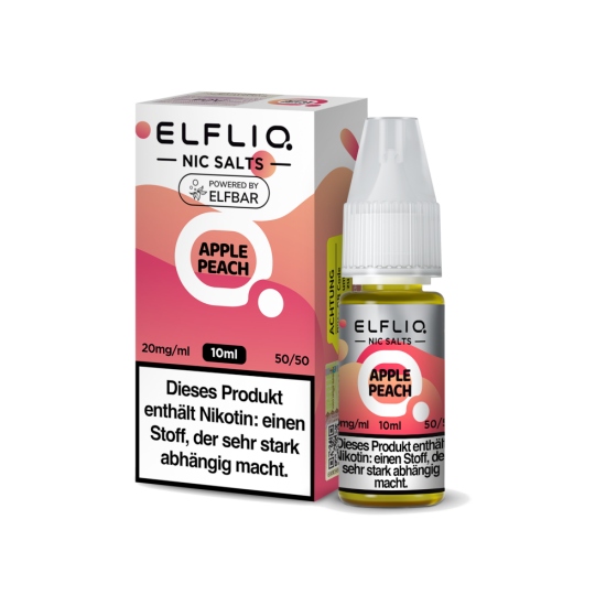 Apple Peach Liquid | ELFLIQ Nikotinsalz 10 ml 10 mg