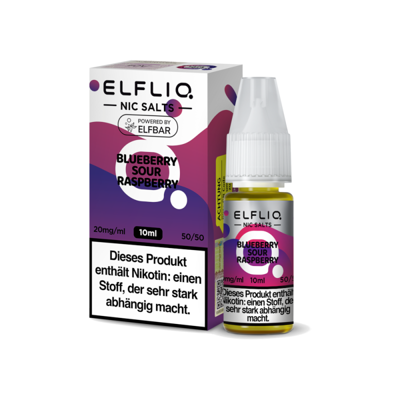 ELFLIQ Nikotinsalz Liquid 20mg Blueberry Sour Raspberry 10 ml
