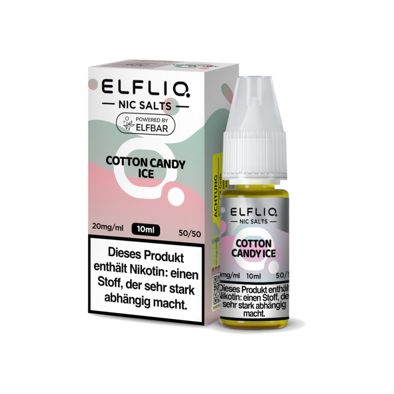 ELFLIQ Nikotinsalz Liquid 20mg Cotton Candy Ice 10 ml