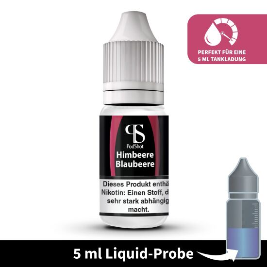 Liquid-Probe 5 ml: Blueberry Raspberry - Perfekt zum Testen