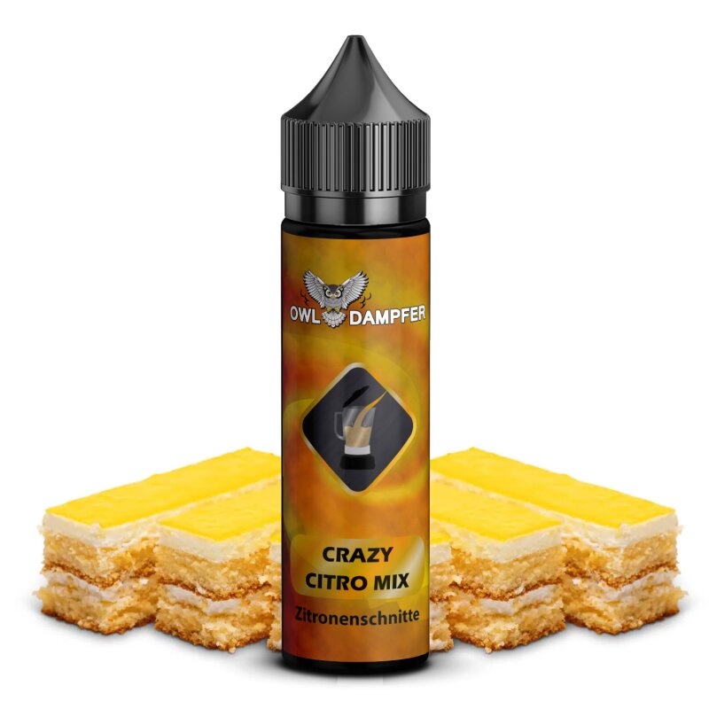 OWL Flavour Longfill Crazy Citro Mix Zitronenschnitte 5ml in 60ml 0 mg