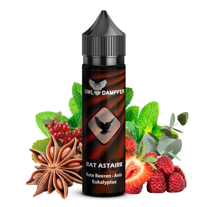 OWL Flavour Longfill Rat Astaire Anis Eukalyptus Rote Beeren 5ml in 60ml 0 mg
