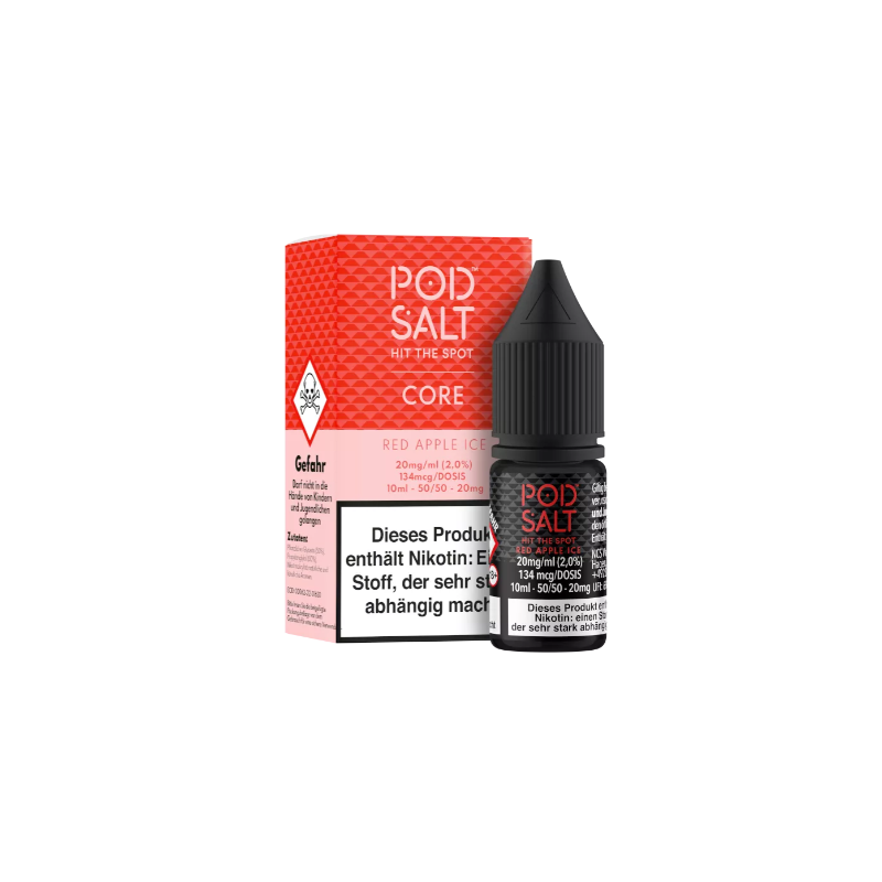 Pod Salt Core 10ml - Red Apple Ice - Nikotinsalz Liquid 20mg