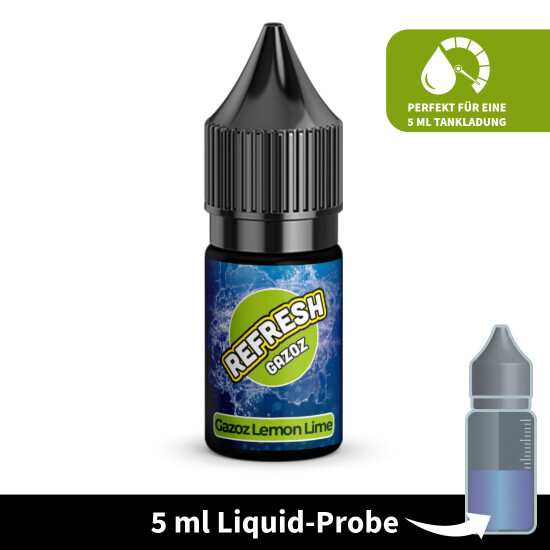 Liquid-Probe 5 ml: Lemon Lime - Perfekt zum Testen (0 mg)