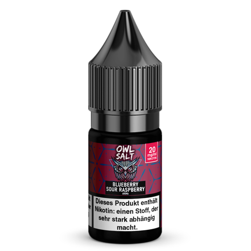 Liquid Blueberry Sour Raspberry Aroma - OWL SALT 10 ml 20 mg