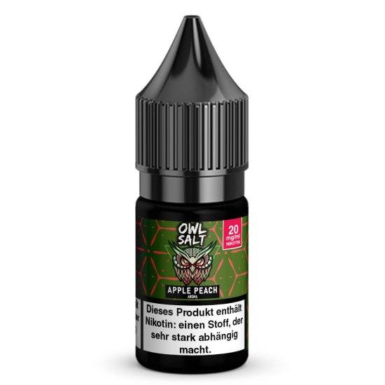 Apfel Pfirsich Liquid | OWL SALT Nikotinsalz 10 ml 20 mg