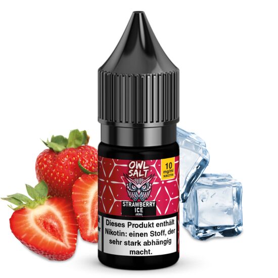 Strawberry Ice Liquid | OWL SALT Nikotinsalz 10 ml 10 mg