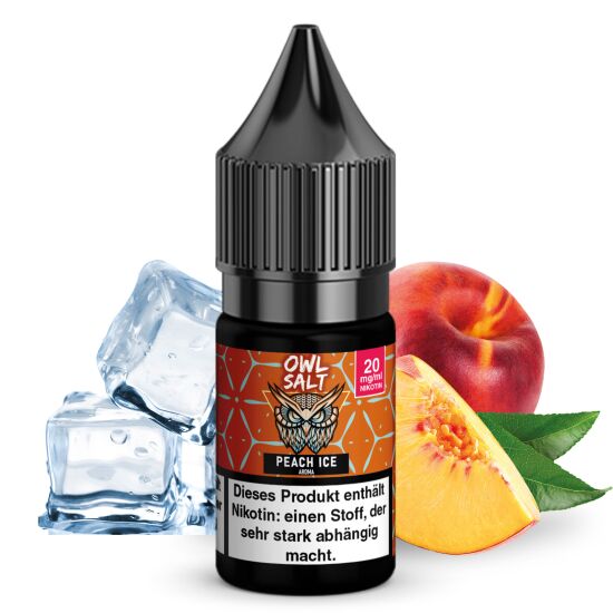 Peach Ice Liquid | OWL SALT Nikotinsalz 10 ml 20 mg