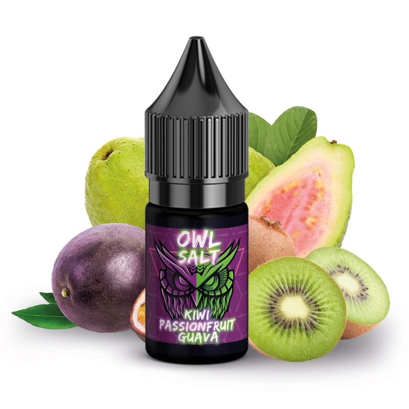 Kiwi Passionfruit Guava Liquid E-Zigarette Nikotinsalzliquid 10 ml OWL SALT