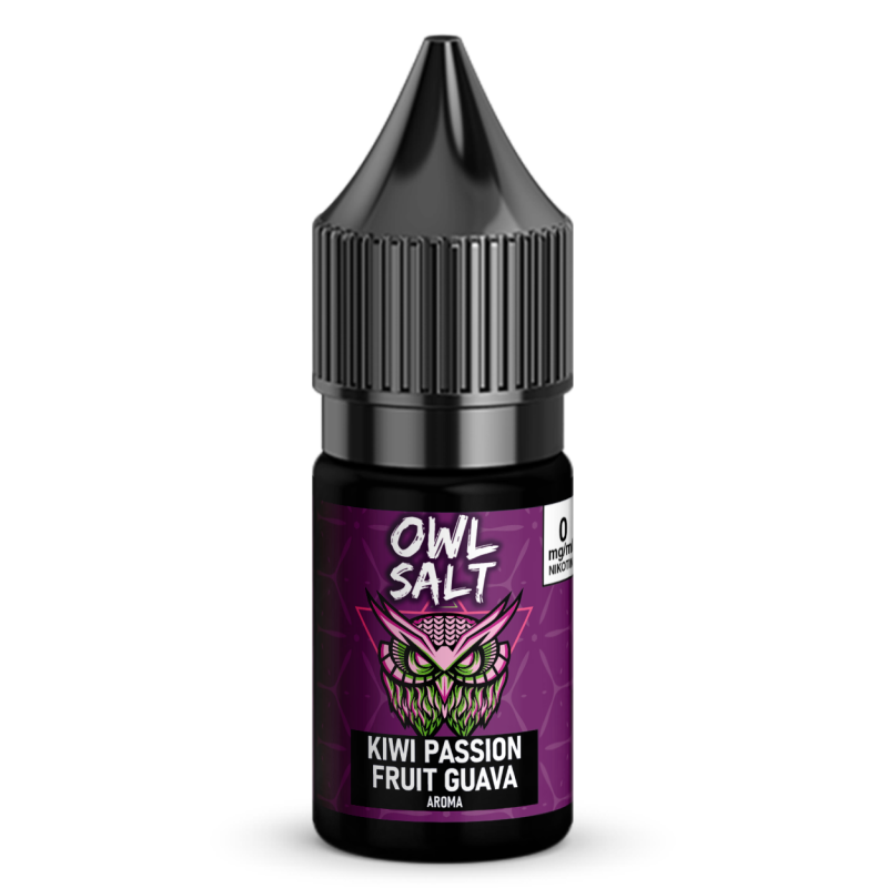 Liquid Kiwi Passionfruit Guava Aroma - OWL SALT 10 ml 0 mg