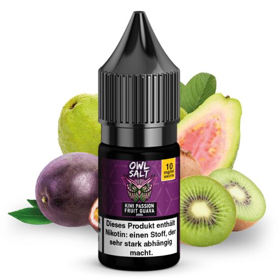 Kiwi Passionfruit Guava Liquid | OWL SALT Nikotinsalz 10...