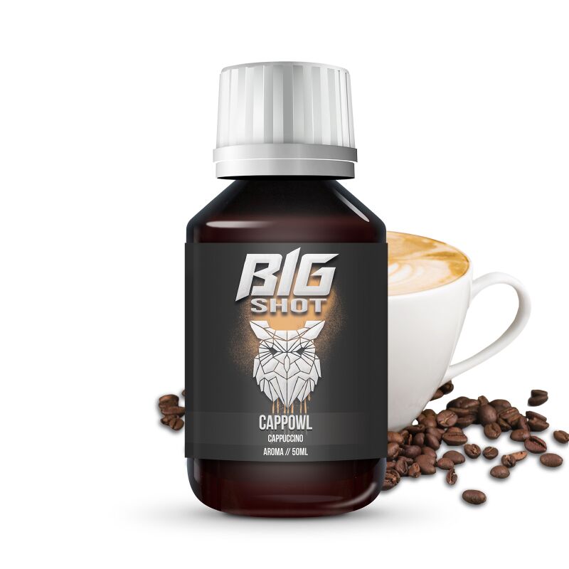 Aroma Cappuccino - Big Shot Cappowl 50 ml in 500 ml Flasche