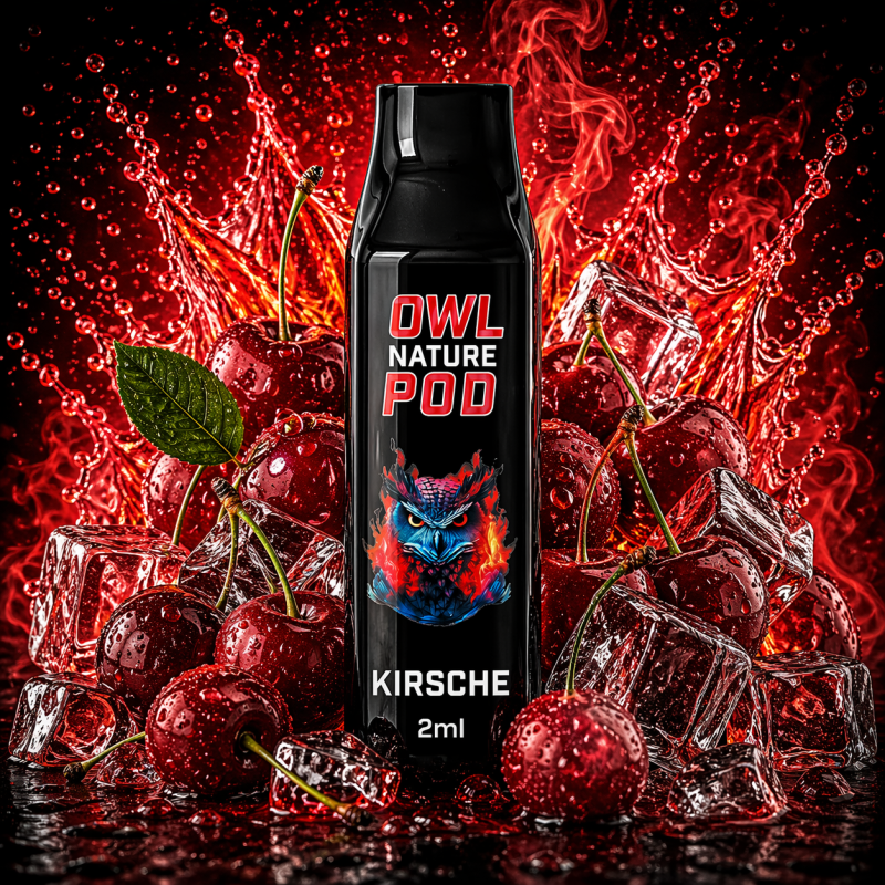 Kirsch Pod - Prefilled Pod 2 ml (Kompatibel mit OWL Nature Pod & Ultrapod) 0 mg