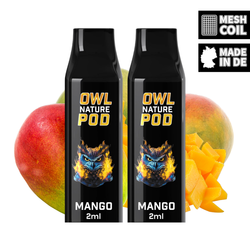 OWL Nature Pod Mango Nikotinsalzliquid Tank Doppelset