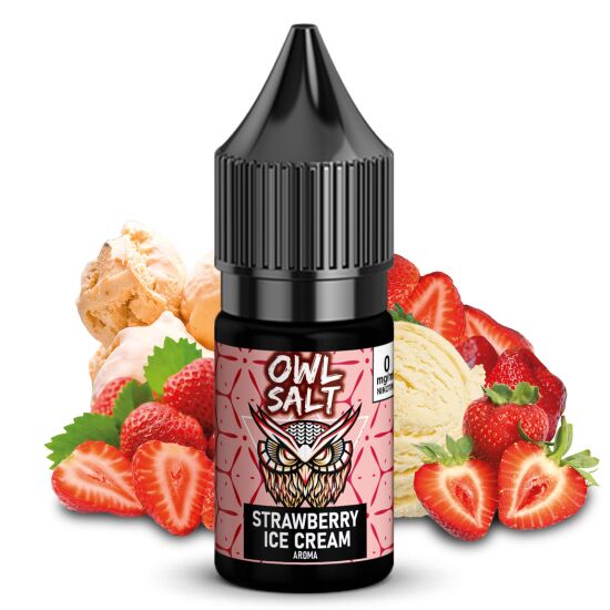Liquid Strawberry Ice Cream Aroma - OWL SALT 10 ml