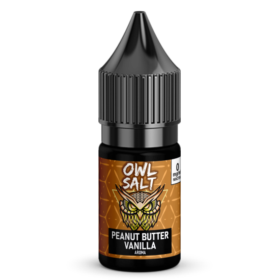 Liquid Peanutbutter Vanilla Aroma - OWL SALT 10 ml 0 mg