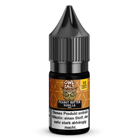 Liquid Peanutbutter Vanilla Aroma - OWL SALT 10 ml 10 mg