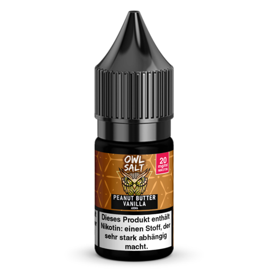 Liquid Peanutbutter Vanilla Aroma - OWL SALT 10 ml 20 mg