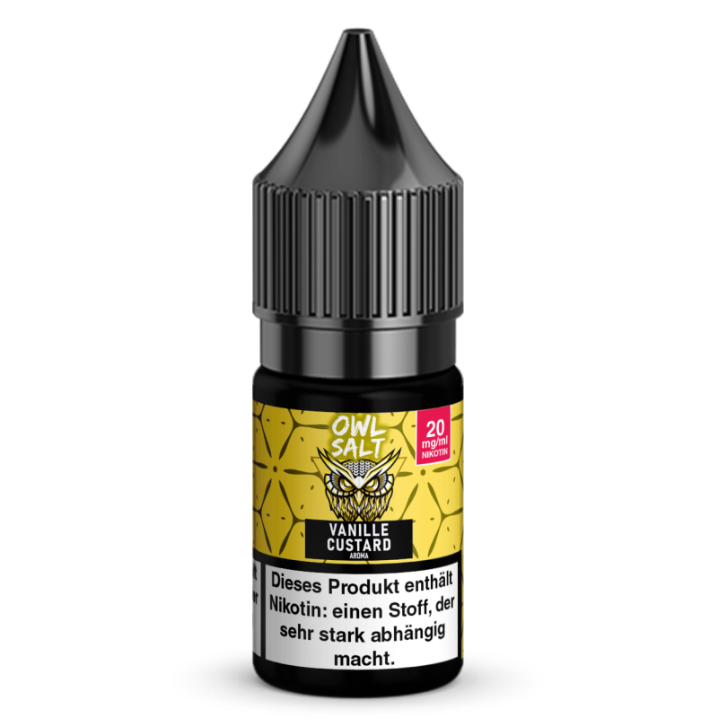 Liquid Vanilla Custard Aroma - OWL SALT 10 ml 20 mg