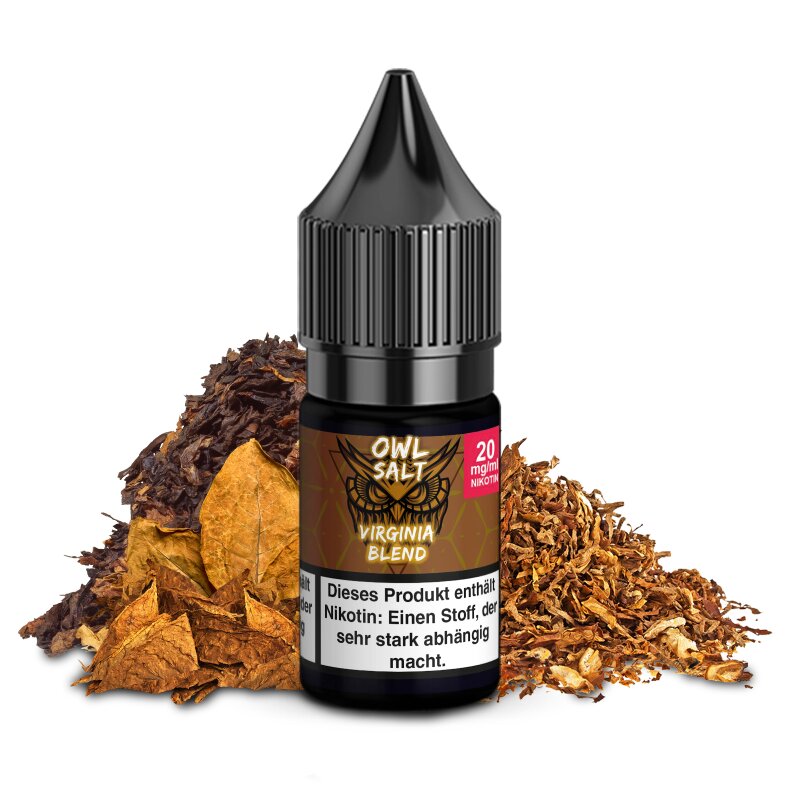 Tabak Liquid 20 mg Virginia Blend E-Zigarette Nikotinsalzliquid 10 ml OWL SALT