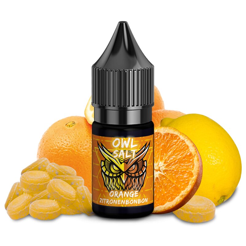 Orange Zitronenbonbon Liquid E-Zigarette Nikotinsalzliquid 10 ml OWL SALT