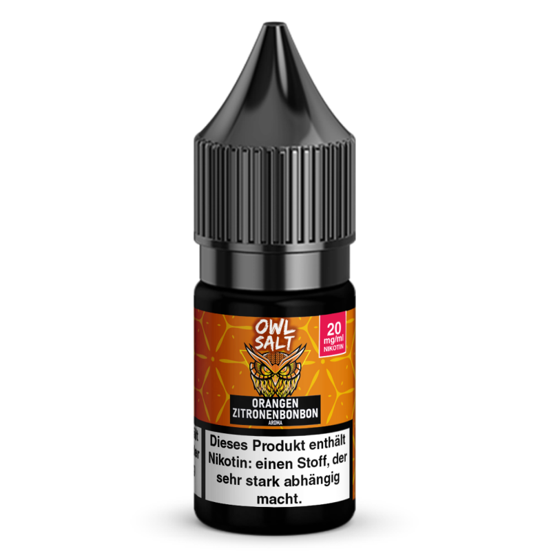 Liquid Orange Zitronenbonbon Aroma - OWL SALT 10 ml 20 mg