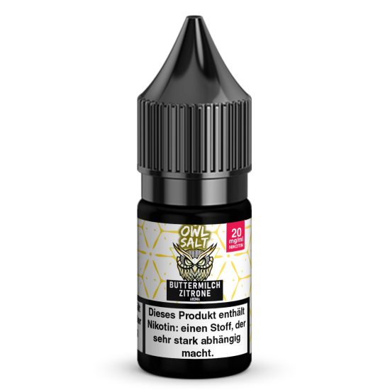 Buttermilch Zitrone Liquid | OWL SALT Nikotinsalz 10 ml...