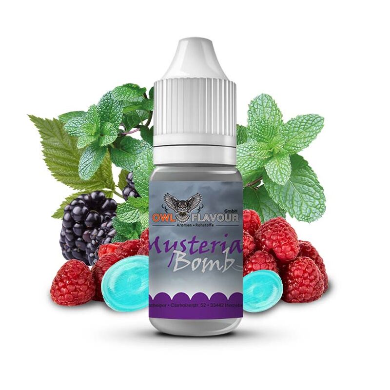 Johannisbeer Brombeer Eisbonbon Menthol Aroma OWL Mysteria Bomb 10 ml