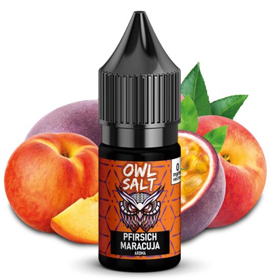 Liquid Pfirsich Maracuja Aroma - OWL SALT 10 ml