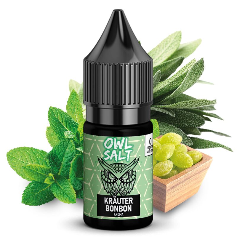 Liquid Kräuterbonbon Aroma - OWL SALT 10 ml