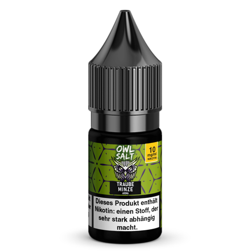 Liquid Traube Minze Aroma - OWL SALT 10 ml 10 mg