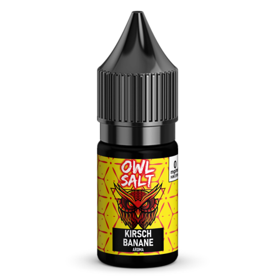 Liquid Kirsch Banane Aroma - OWL SALT 10 ml 0 mg