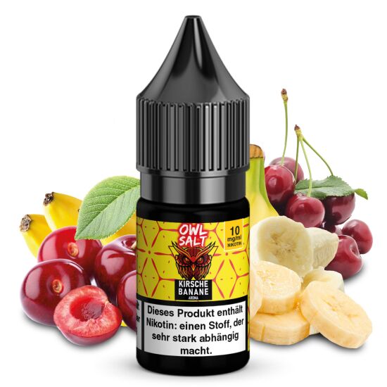 Kirsch Banane Liquid | OWL SALT Nikotinsalz 10 ml 10 mg
