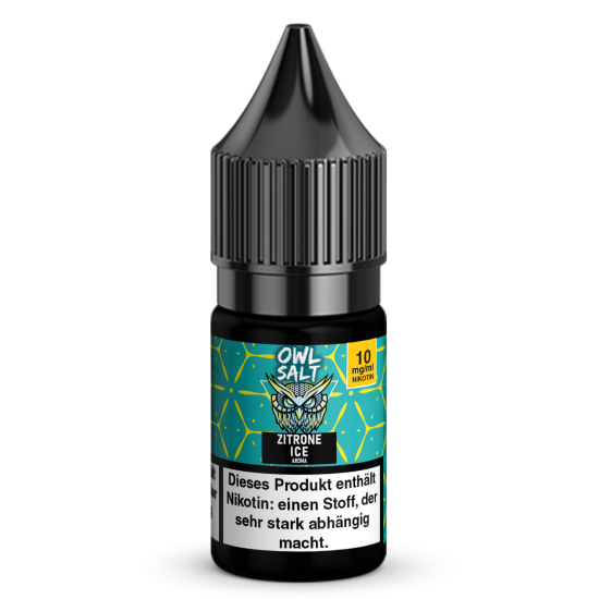 Zitrone Ice Liquid | OWL SALT Nikotinsalz 10 ml 10 mg
