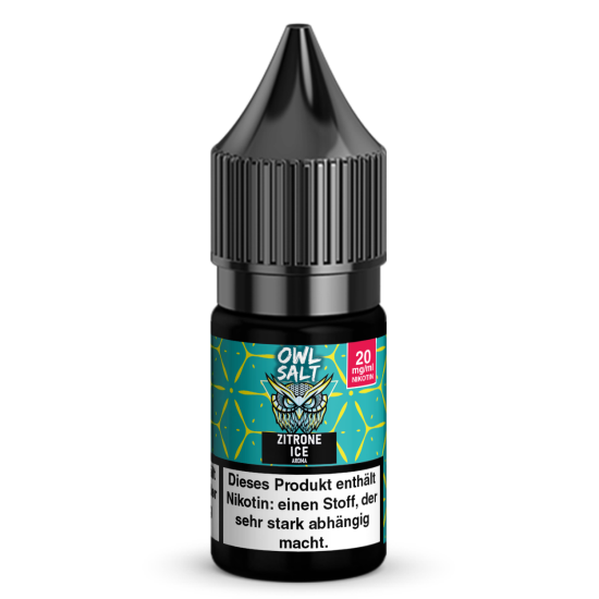 Liquid Zitrone Ice Aroma - OWL SALT 10 ml 20 mg