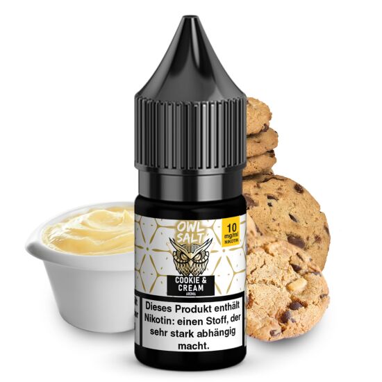 Cookie & Cream Liquid | OWL SALT Nikotinsalz 10 ml 10 mg