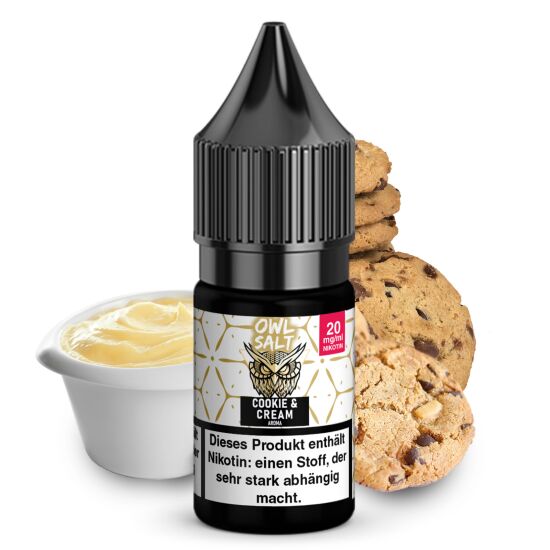 Cookie & Cream Liquid | OWL SALT Nikotinsalz 10 ml 20 mg
