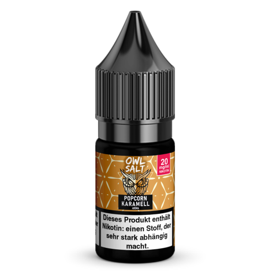 Popcorn Karamell Liquid | OWL SALT Nikotinsalz 10 ml 20 mg